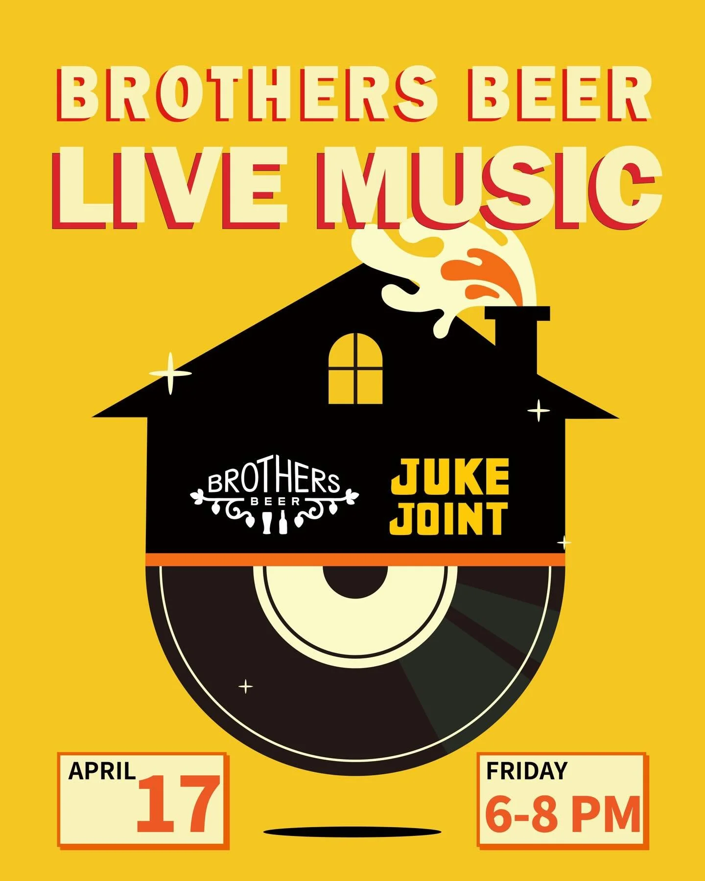 Friday nights at Brothers Beer Juke Joint just hit different ✨
Every week, a new live artist takes the stage from 6PM.
How about tonight at 6? We&rsquo;ve got cold beers, our new menu, and all the tunes you need to unwind.