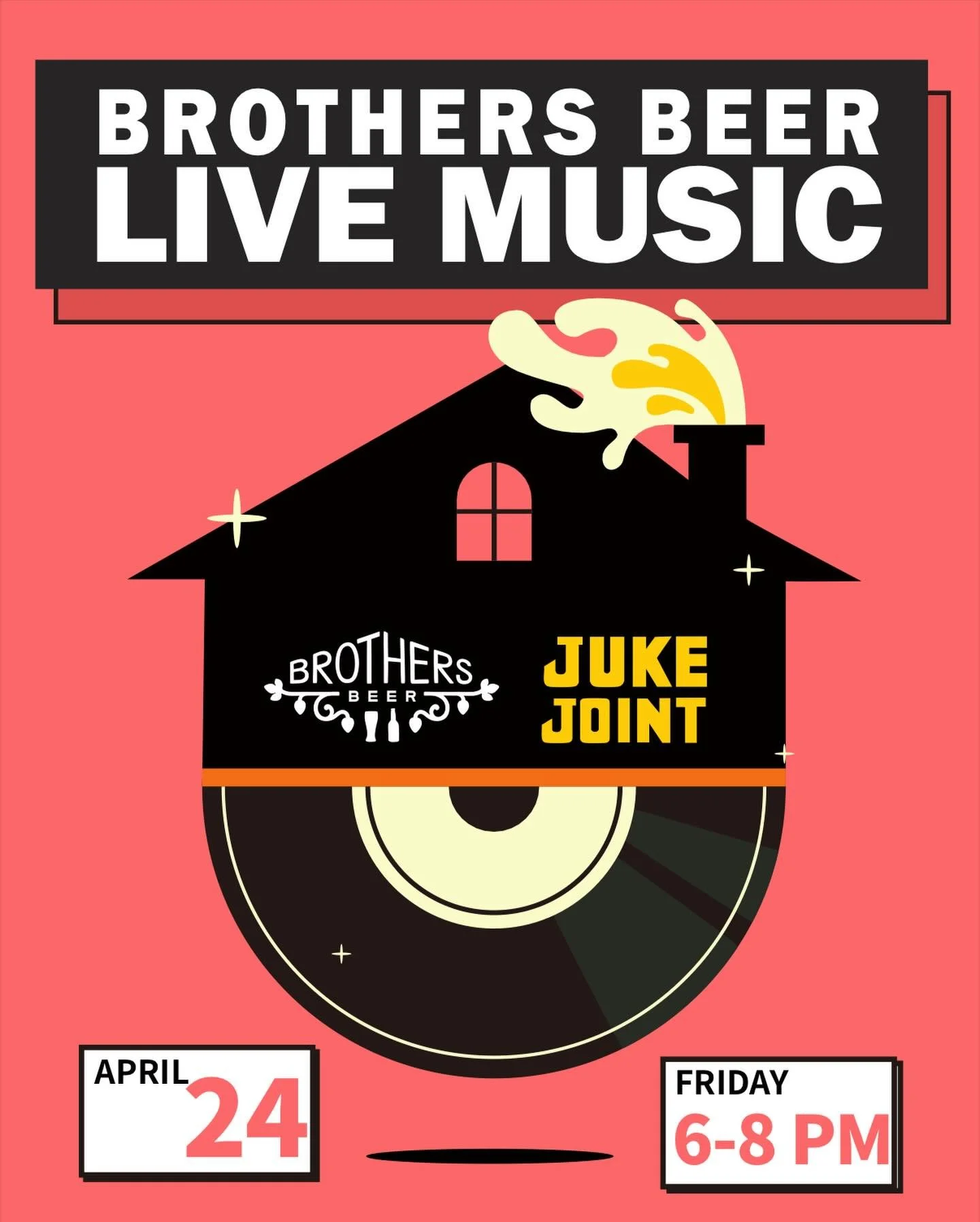 Friday nights at Brothers Beer Juke Joint have been absolutely firing for three weeks running now ✨
Our weekly live music residency is in full swing, with a brand new artist taking the stage every Friday from 6PM.

Join us tonight from 6PM for raw, l
