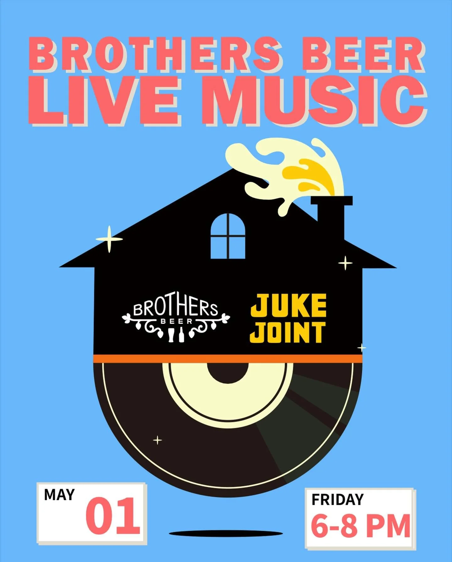 🔥 TOMORROW NIGHT: Friday Live Music at Juke Joint
New artist on stage from 6PM.
Live tunes, cold beers, fresh eats, and all the weekend vibes you need.

📍 6&ndash;8PM | Brothers Beer Juke Joint