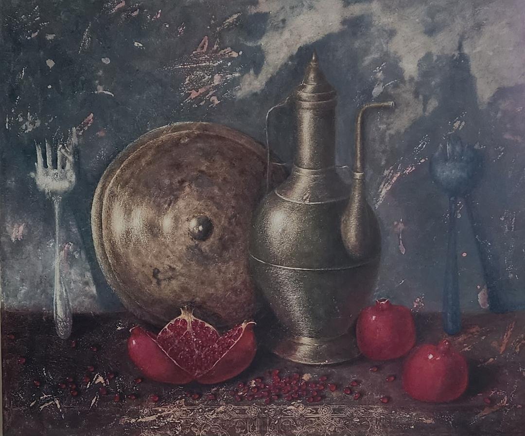 A Sip of Freshness, oil, 61 x 75 cm