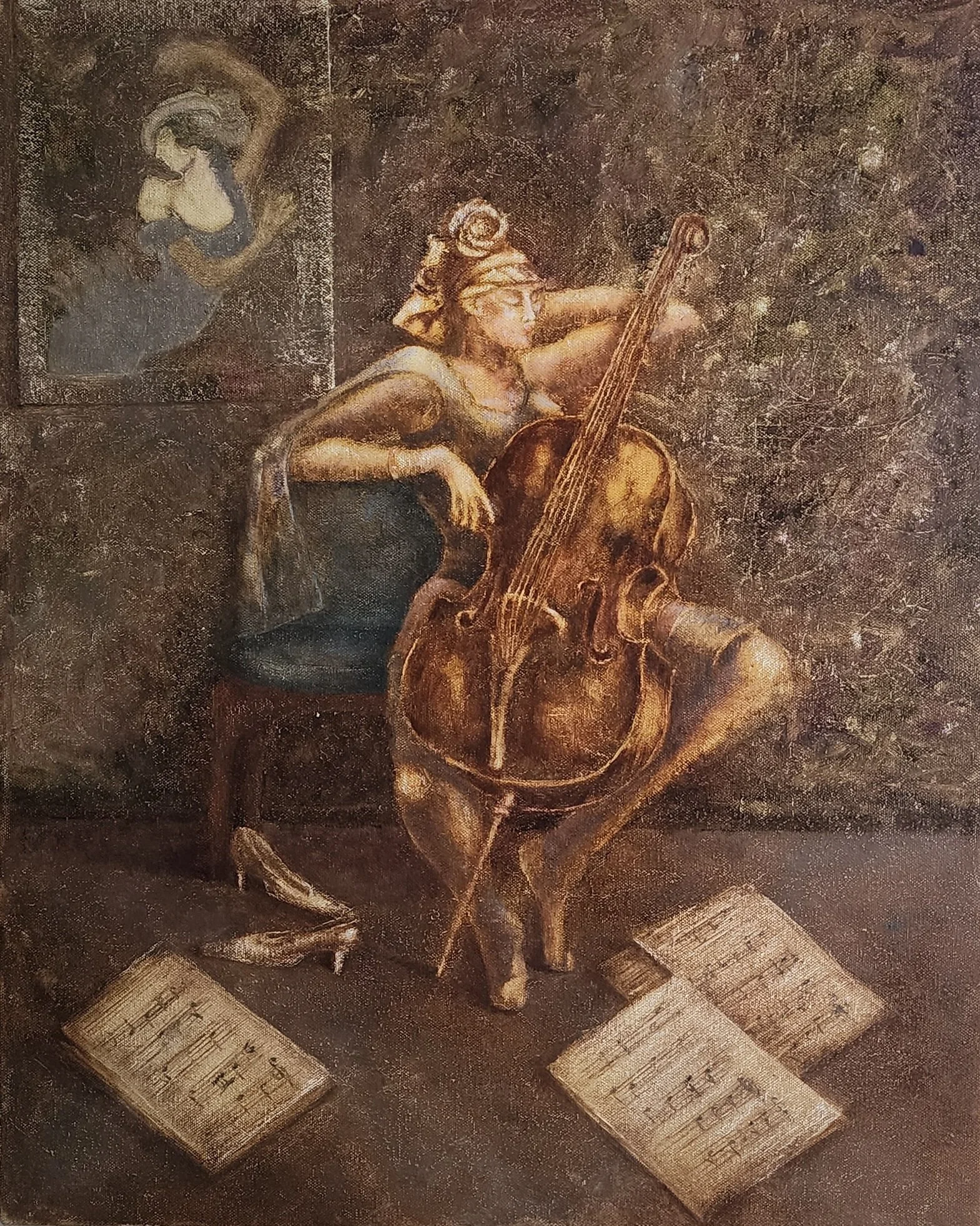 Passionate Melody, oil, 50 x 40 cm