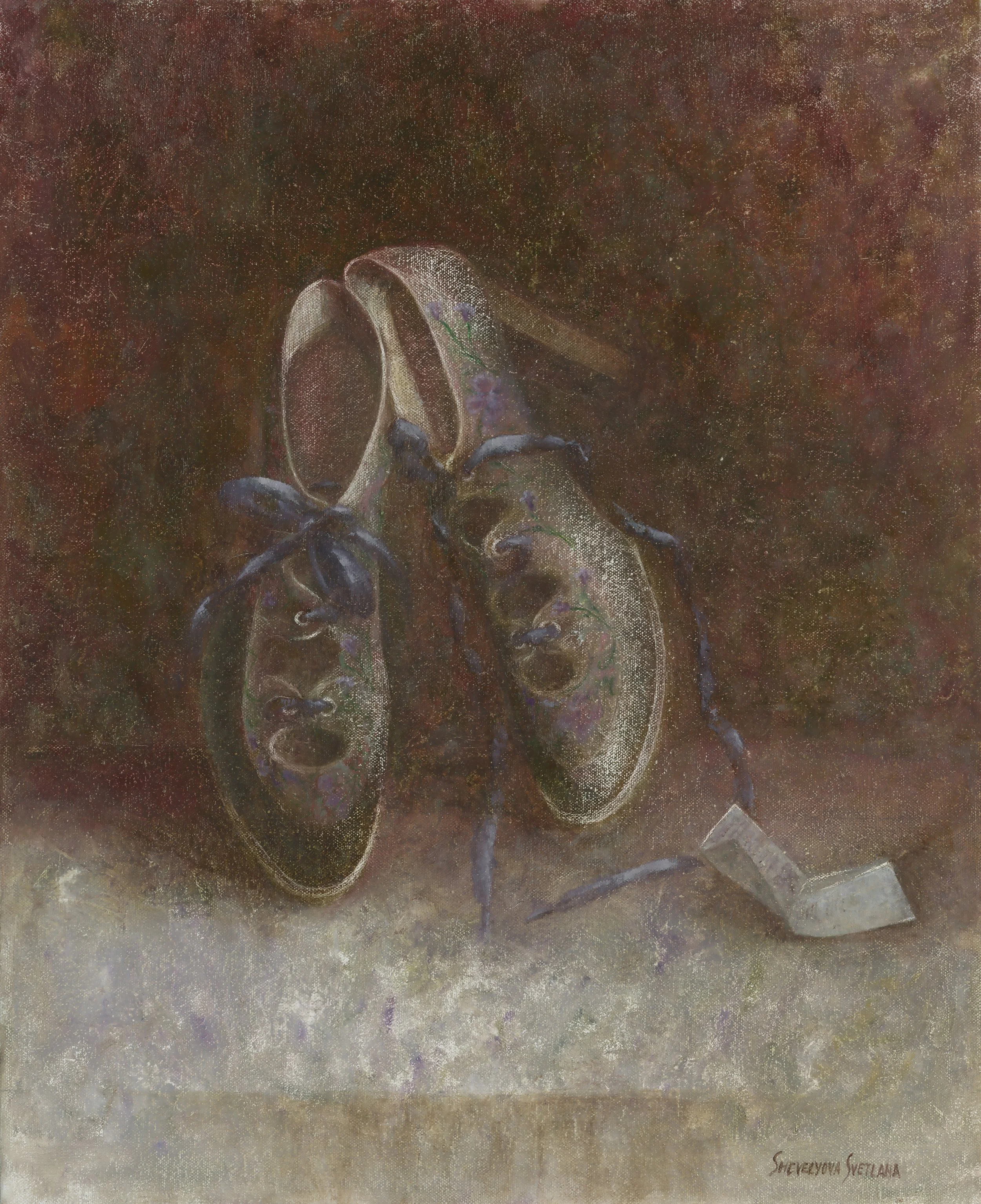 Heel To Toe Memories, oil, 50 x 40 cm