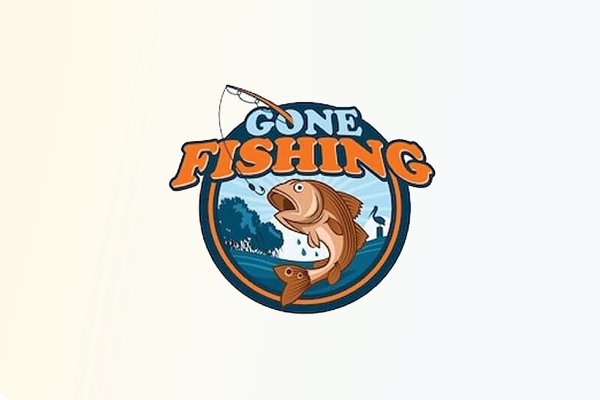 Gone Fishing Stock Illustration - Download Image Now - Gone Fishing, Sign,  Text - iStock