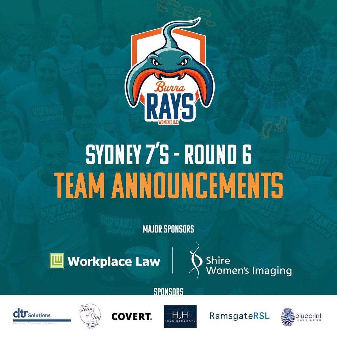 Round 6️⃣
All your Rays in once place, on one field 🤩

St Luke&rsquo;s Oval at Concord. Games starting from 9am 
All games live streamed on NSWRugbyTV !