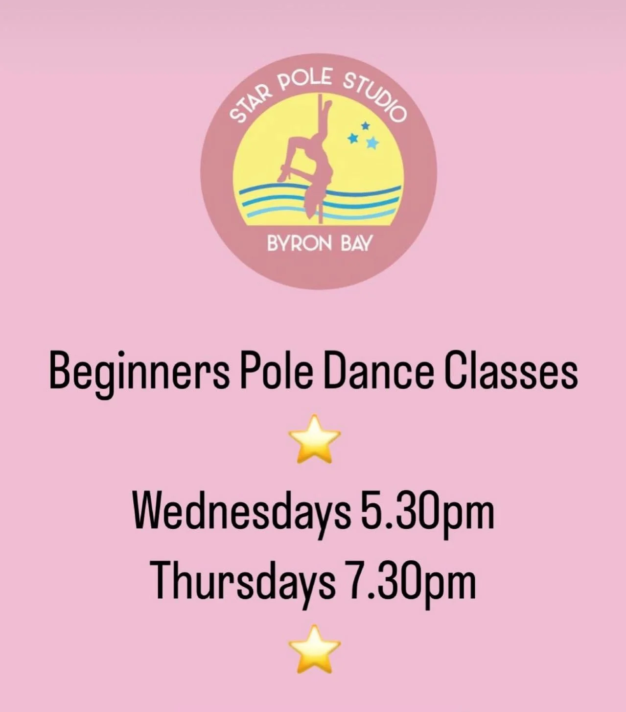 Come and learn the beautiful art of poledance whilst getting fit , flexy, strong and sexy in a supportive and encouraging environment.
Www.starpolestudiobyronbay.com

#polelife #poledancer #beginnerspoledanceclass #byronbay #fitness #fun