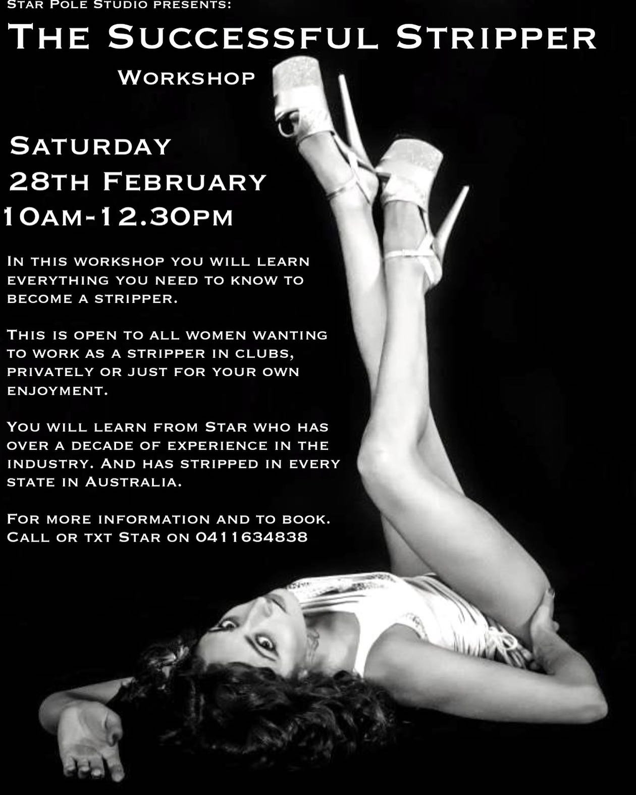 If you&rsquo;ve ever wanted to learn how to strip and give a lapdance , Nows your chance 🤩

The next Striptease and Lap Dance Workshop is on Saturday 28th February. 
10am-12.30pm
👏👏👏 I&rsquo;m so excited for this, it&rsquo;s soooo much fun, and s