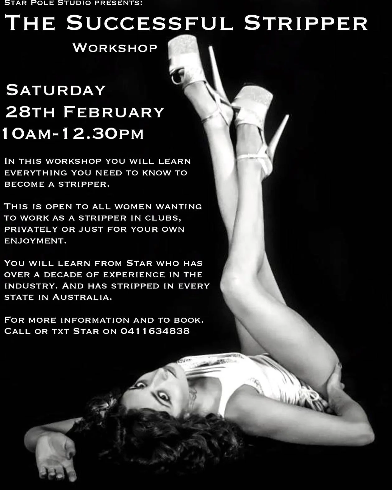 If you&rsquo;ve ever wanted to learn how to strip and give a lapdance , Nows your chance 🤩

The next Striptease and Lap Dance Workshop is on Saturday 28th February. 
10am-12.30pm
👏👏👏 I&rsquo;m so excited for this, it&rsquo;s soooo much fun, and s