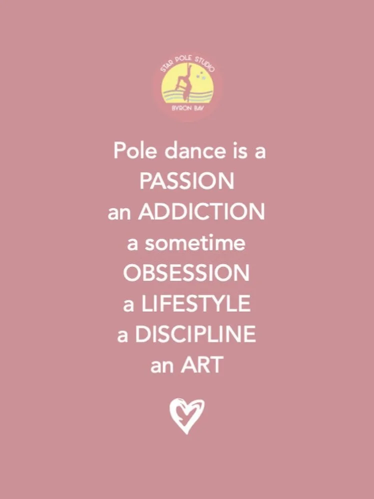 More Than Just a Workout ✨

Pole dance is more than a hobby.

It&rsquo;s a passion.
An addiction.
A sometimes obsession.
A lifestyle.
A discipline.
An art.

It challenges your body, builds your confidence, fuels your creativity, and introduces you to