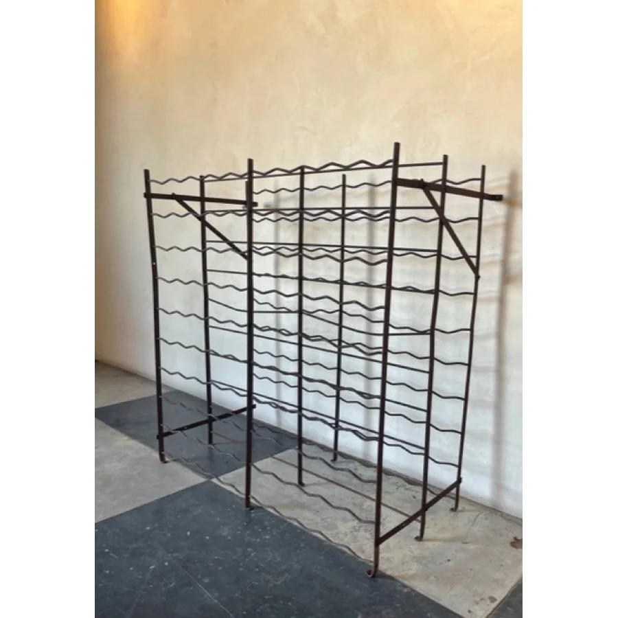 WROUGHT IRON WINE RACK