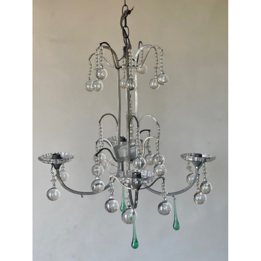 ANTIQUE CRYSTAL CHANDELIER