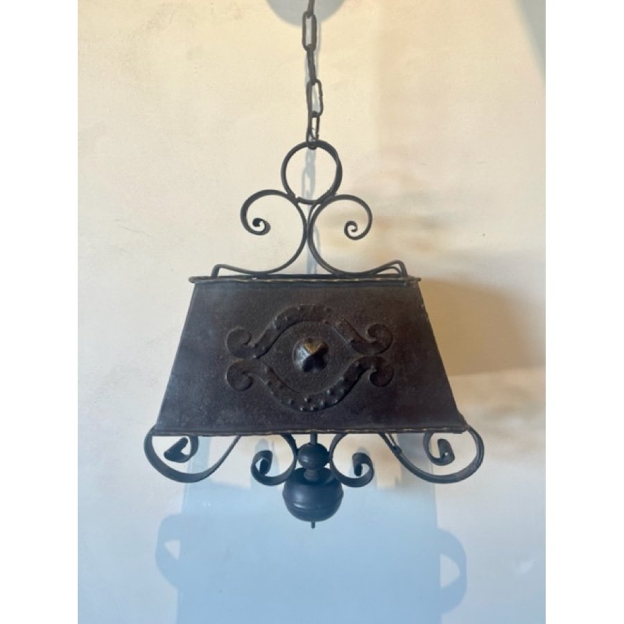 ANTIQUE IRON CHANDELIER