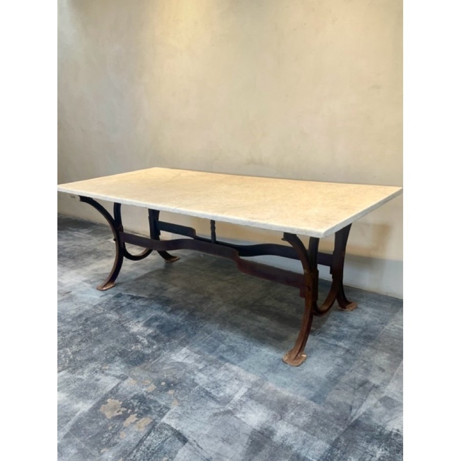 STONE TOP-INDUSTRIAL BASE TABLE