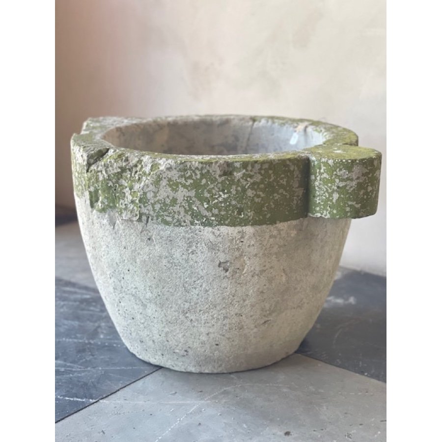 ANTIQUE 20TH C STONE POT