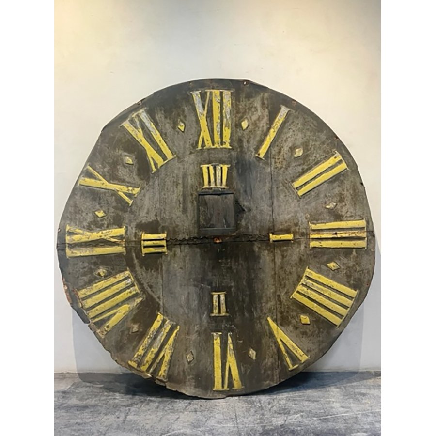 ANTIQUE CLOCK FACE - BLACK AND GOLD