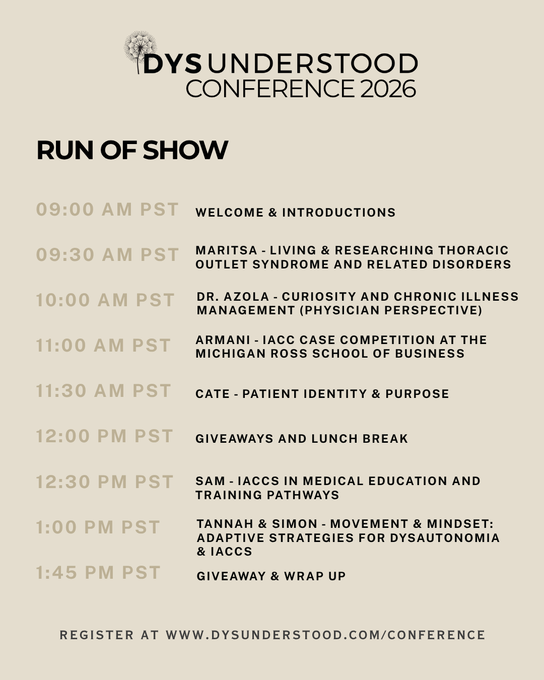 Conference 2026 — DYSUNDERSTOOD