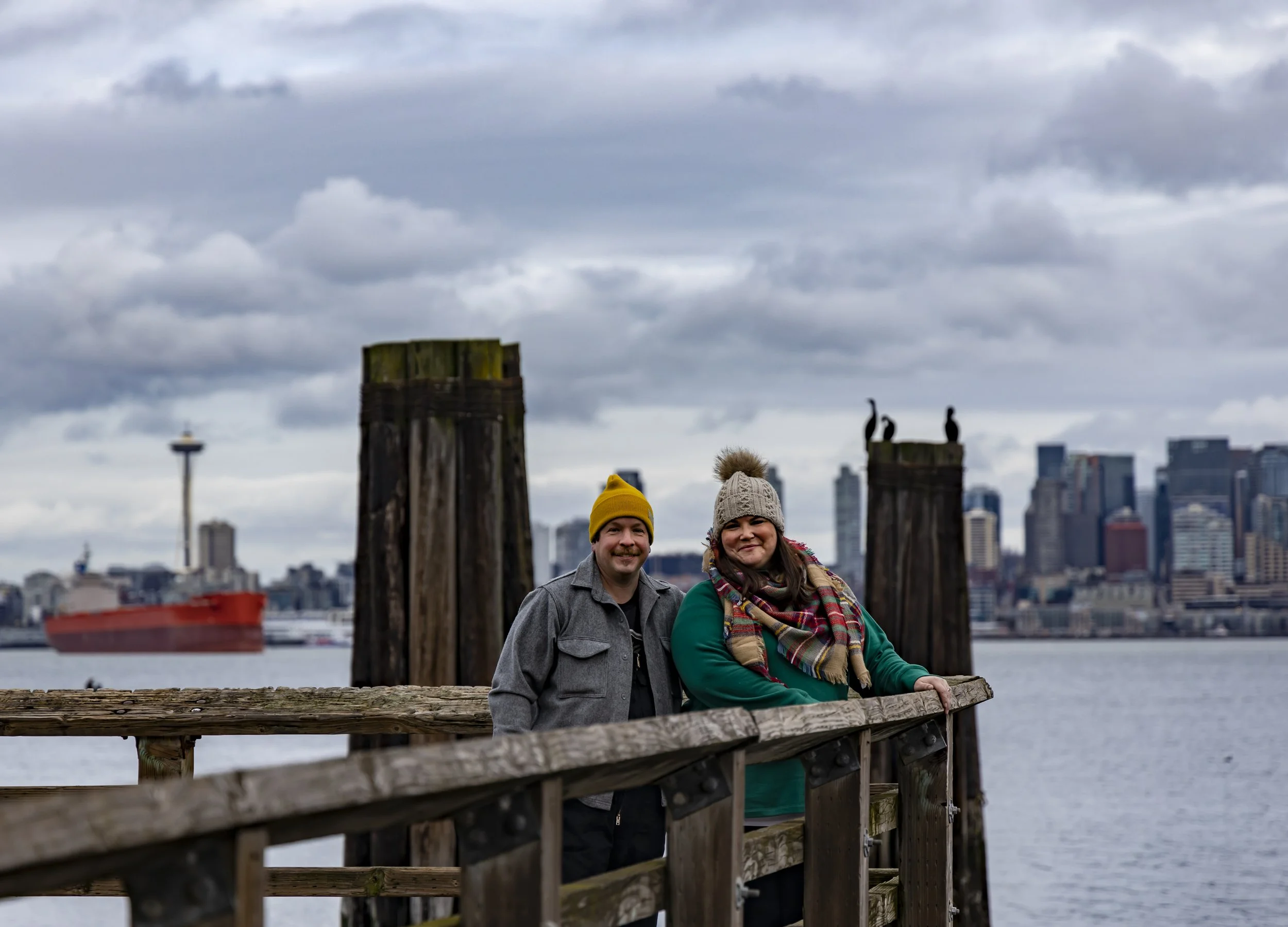 Jaci and Jon - Alki Beach, Washington