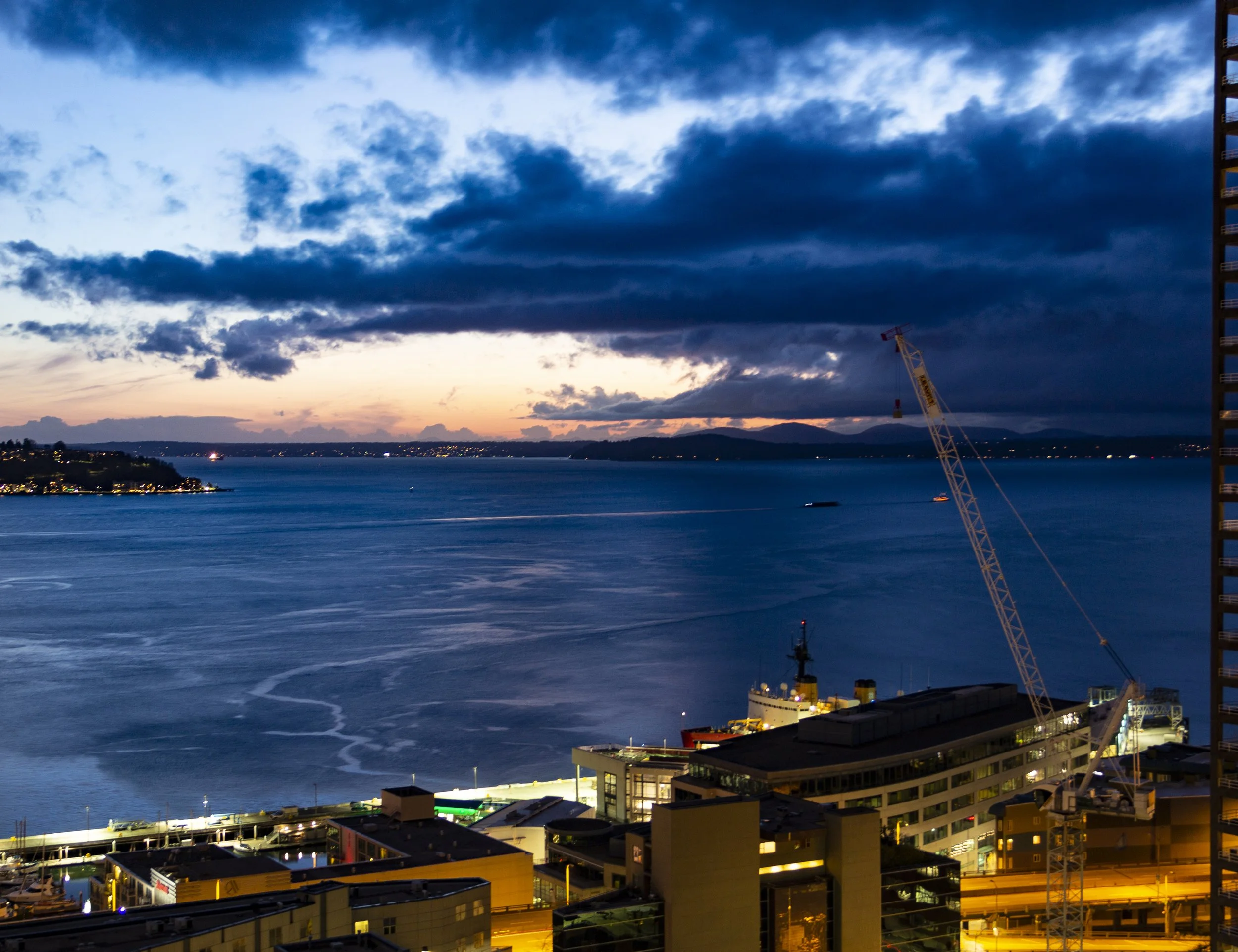 Sunset - Elliot Bay, Washington