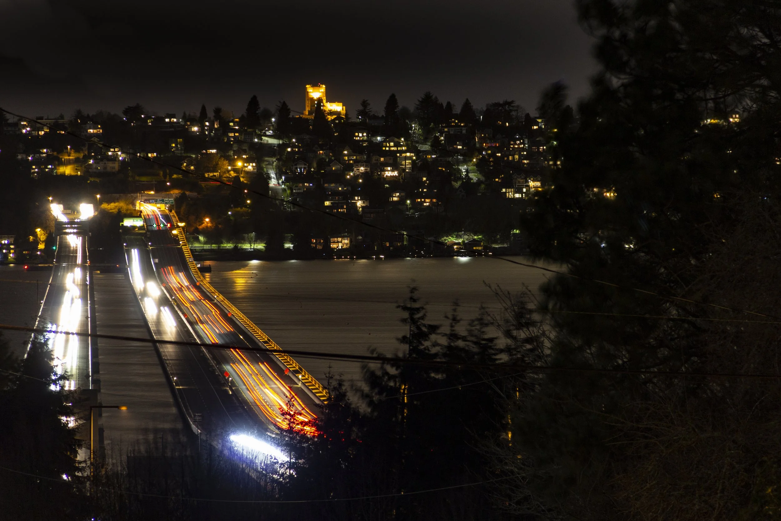 Floating Bridge - Mercer Island, Washington