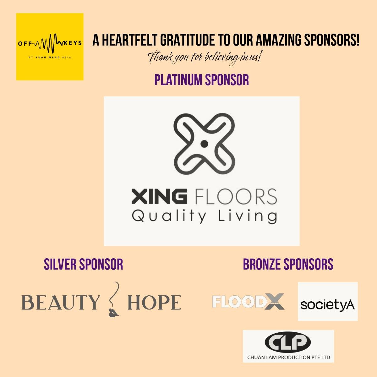 We are incredibly grateful to our generous sponsors for making it possible for our team of students to represent Singapore and shine on the international stage at the European Choir Games 2025!

Your unwavering support has made this dream a reality. 