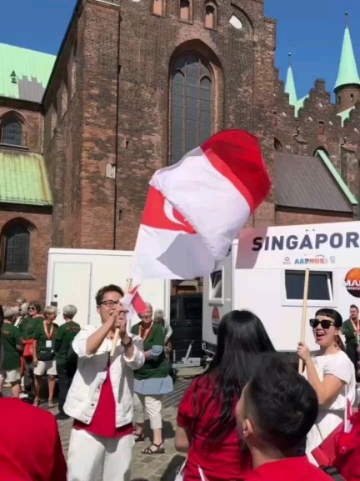 Parade of Nations &mdash; what a powerful moment as we walked united, flying our Singapore flag high with pride!

6,000 voices and hearts moving as one through the streets of Aarhus. We are so proud to be representing Singapore at the European Choir 