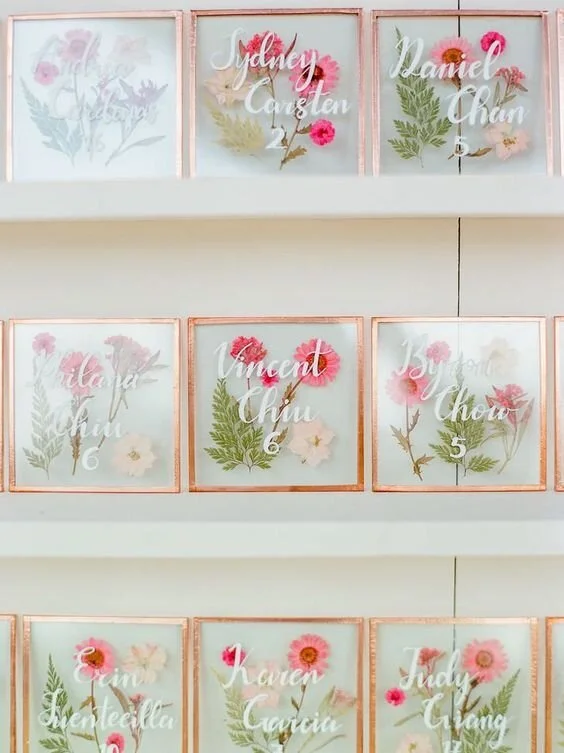 The Prettiest of Ways to Add Pressed Flowers to Your Wedding Day
