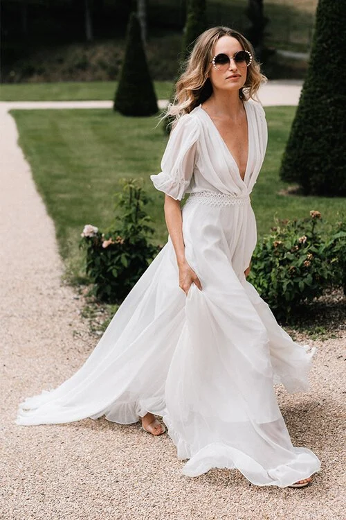 Clearance french wedding dress designers New Arrivals