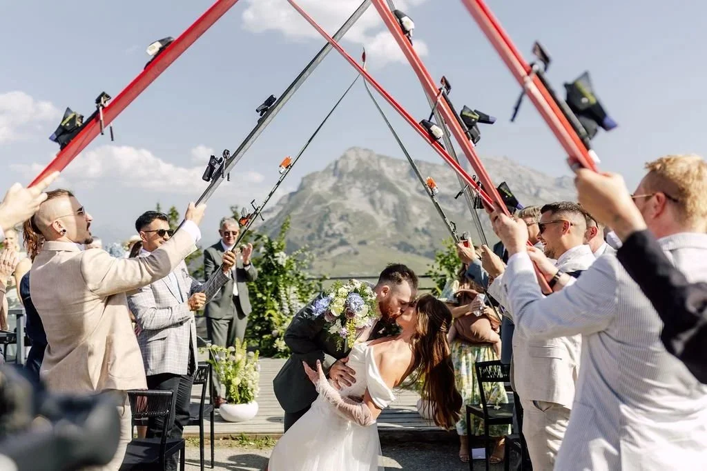 Vivienne and Daniel’s Atmospheric and Elegant French Alps Wedding at Le 1647