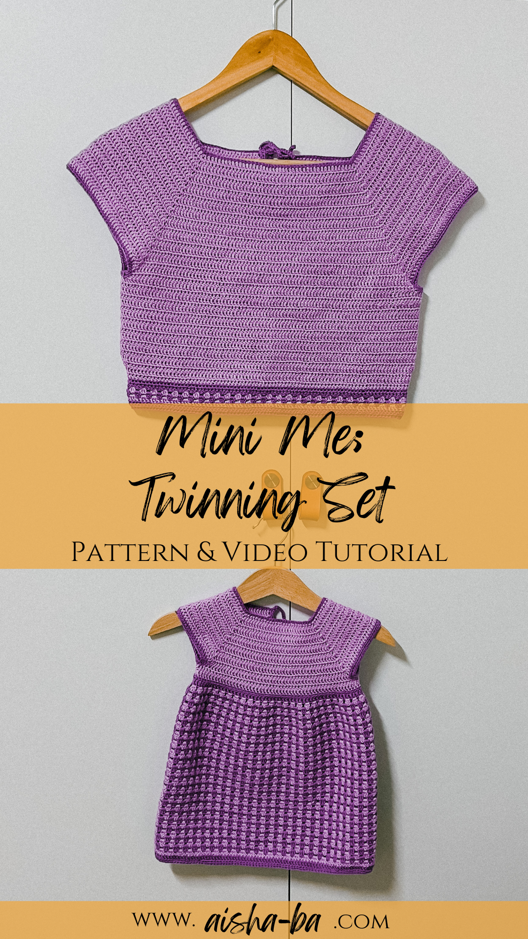 Mini Me: Twinning Crochet Crop Top — AISHA BA