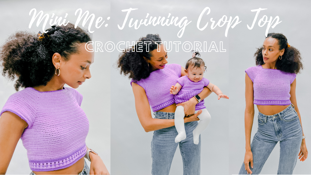 Mini Me: Twinning Crochet Crop Top — AISHA BA