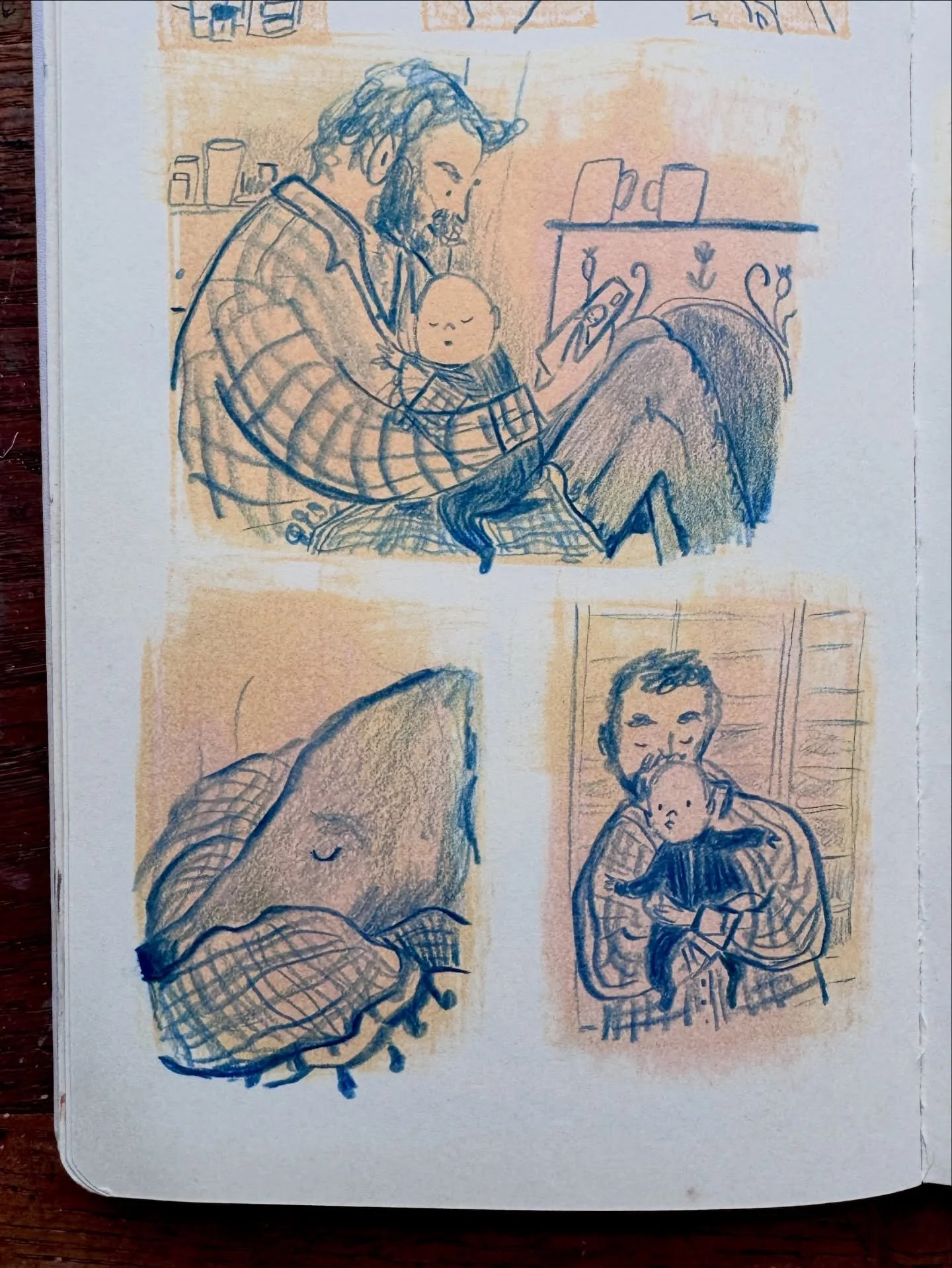 Lately in my sketchbook 💫

It&rsquo;s been nearly 2 months with our Winnie and we&rsquo;ve never been more tired or more in love 😅

I&rsquo;ve kept my sketchbook close over the past few weeks and it&rsquo;s definitely helped me to feel a little bit