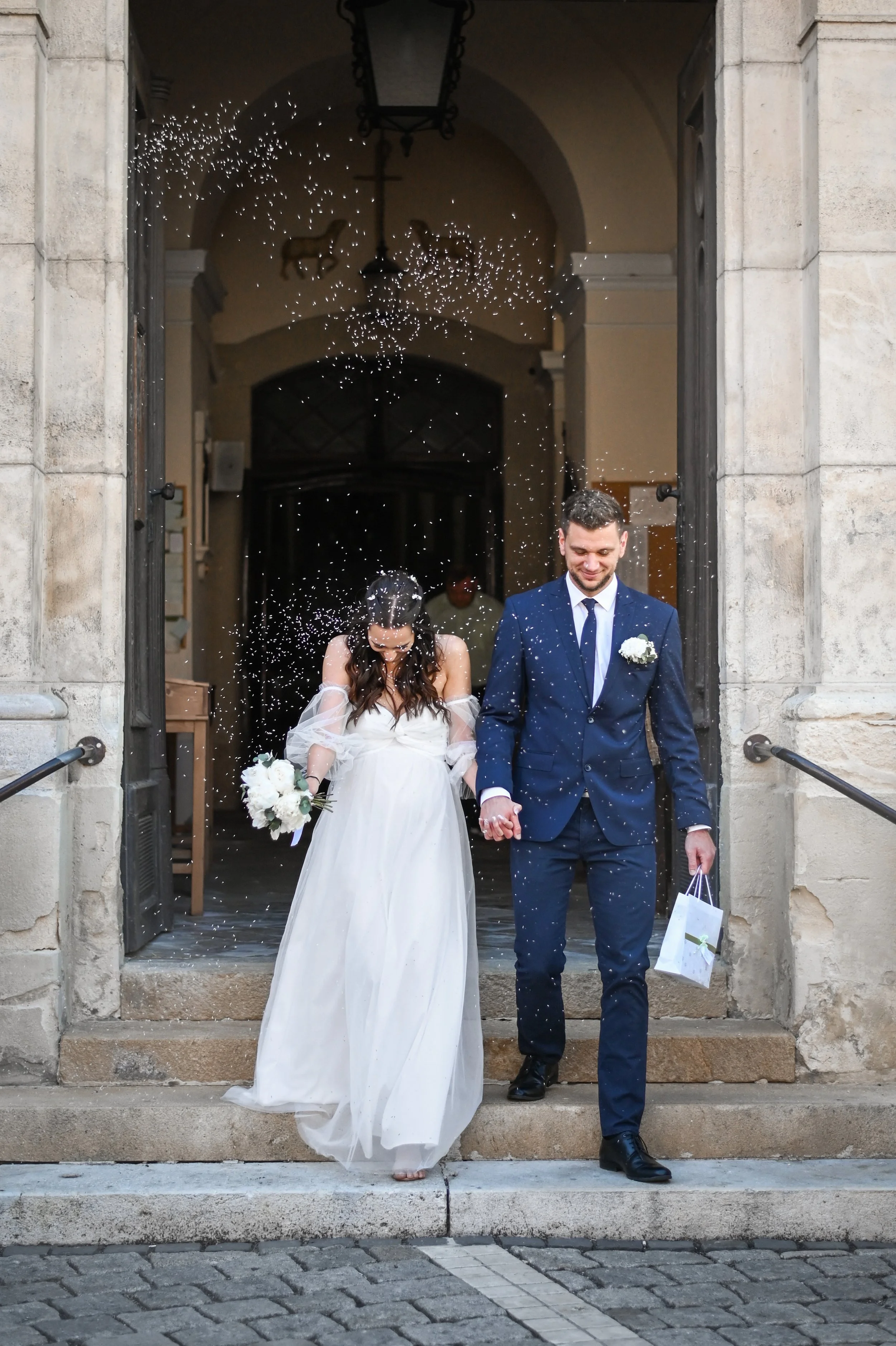 egyházi szertartás esküvői fotózás Sopronban