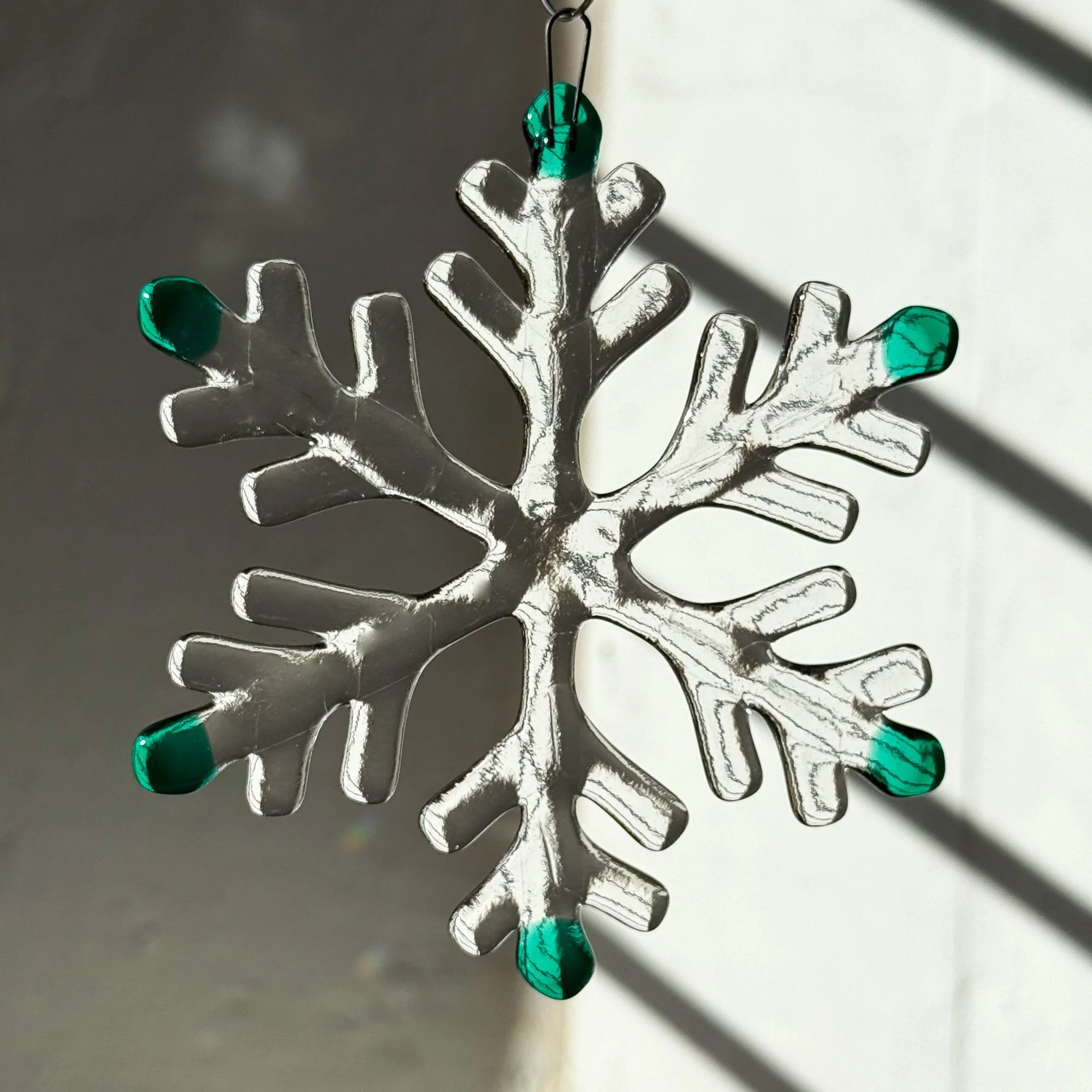 Glass snowflake