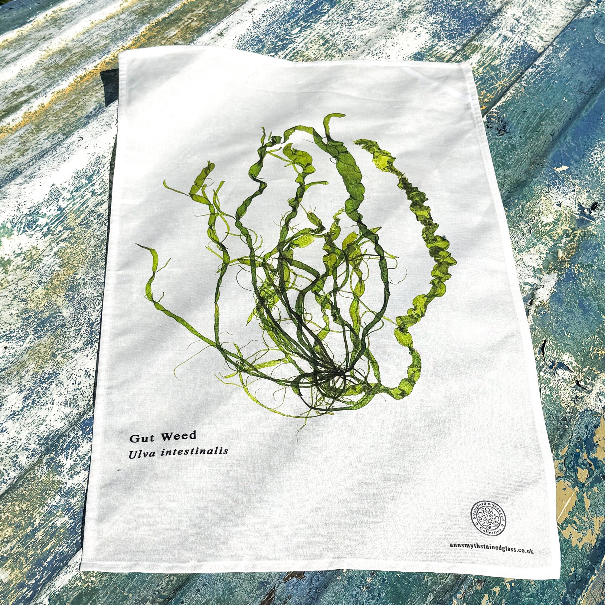 Gut Weed Seaweed Linen Union Tea Towel
