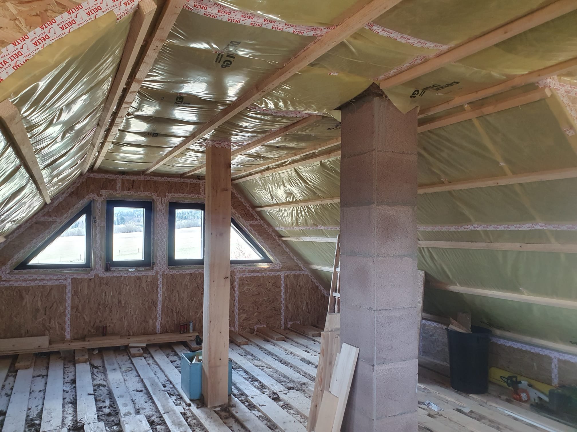 Upstairs insulating