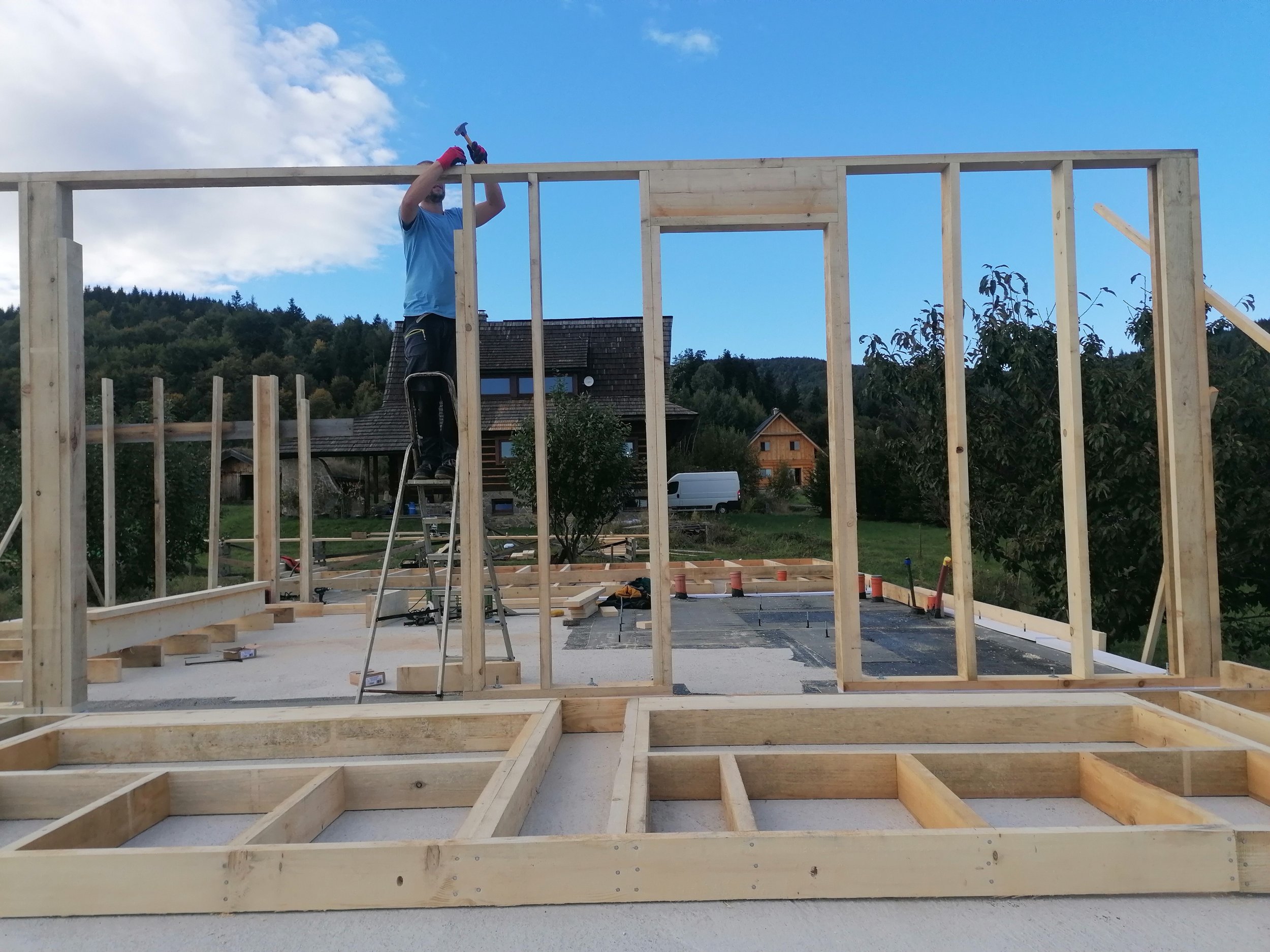 preparation of the structure