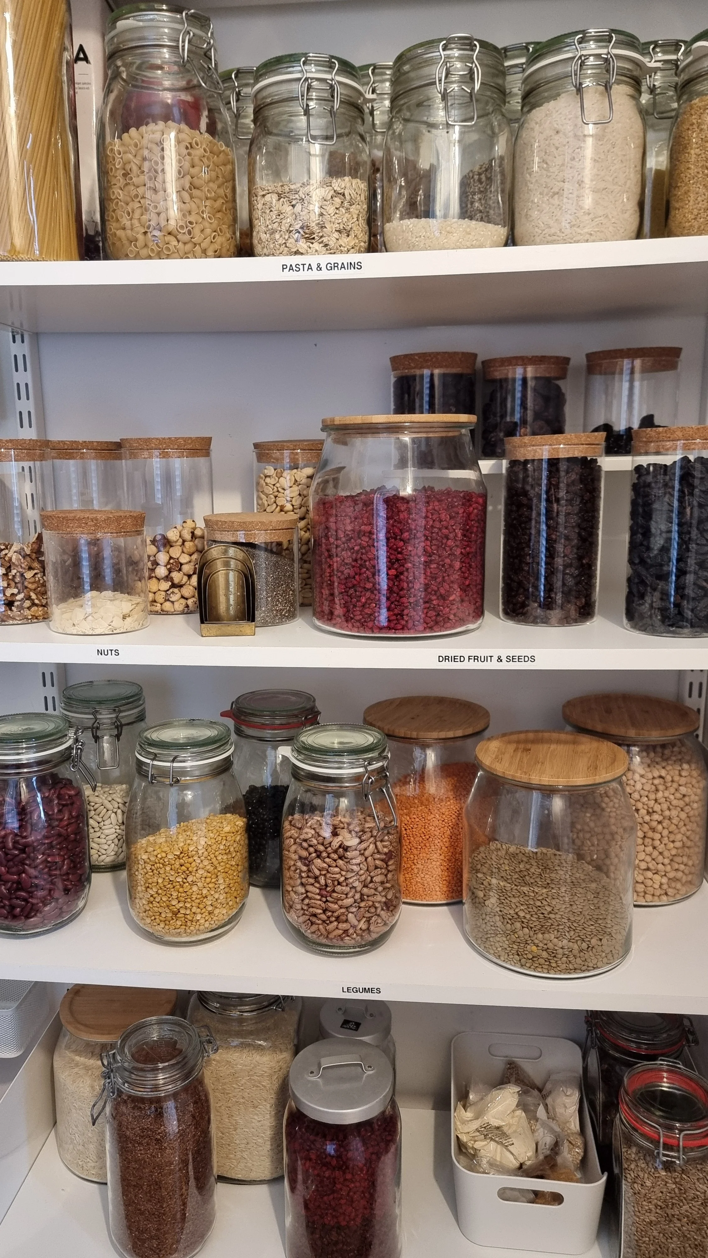 Skafferi organisering