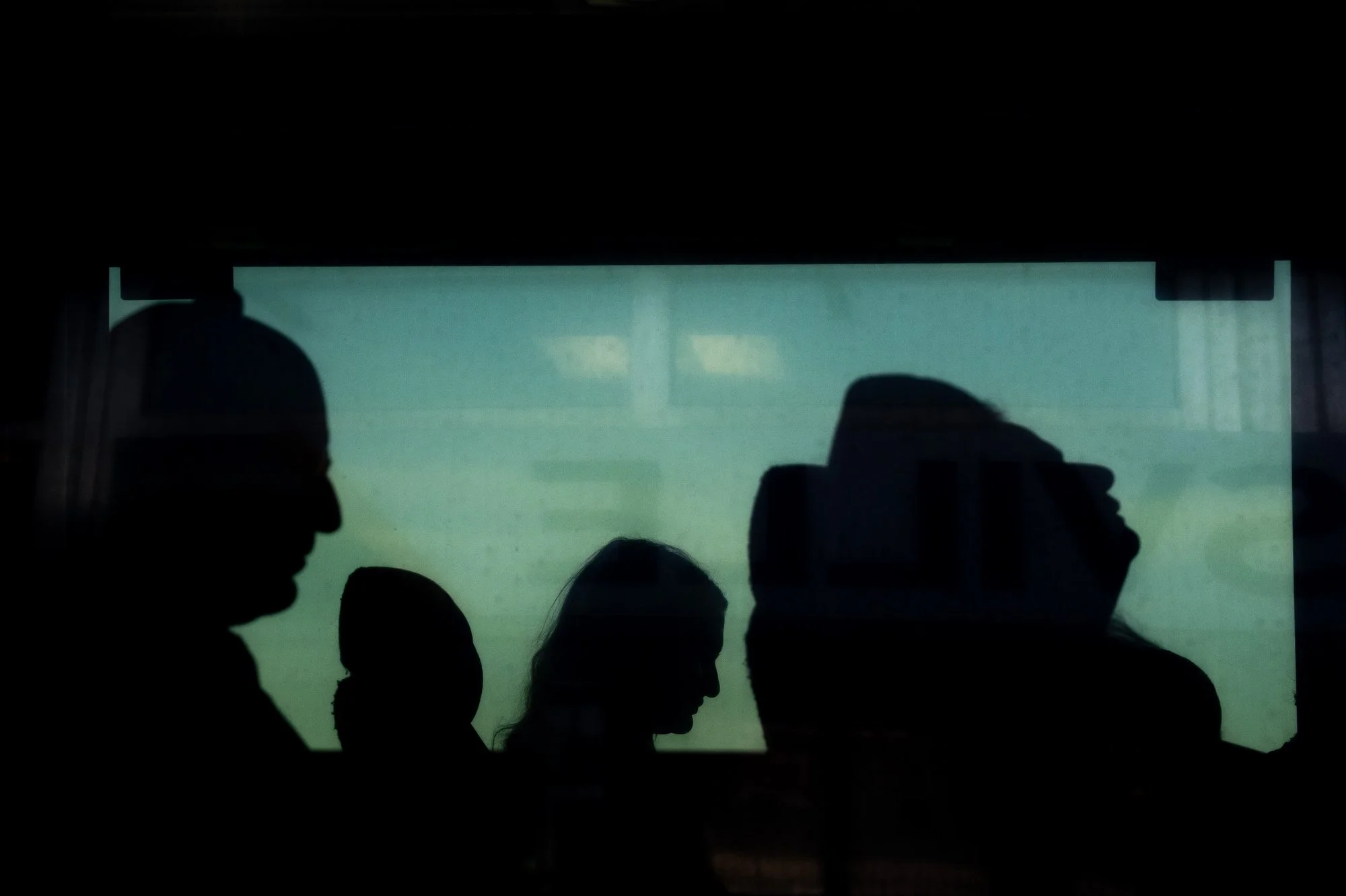 Morning commuters ride replacement shuttle buses in Hicksville, N.Y. on Tuesday, May 19, 2026 amid ongoing strikes on the Long Island Rail Road (LIRR). Workers are calling on the Metropolitan Transit Authority (MTA) to increase wages.
