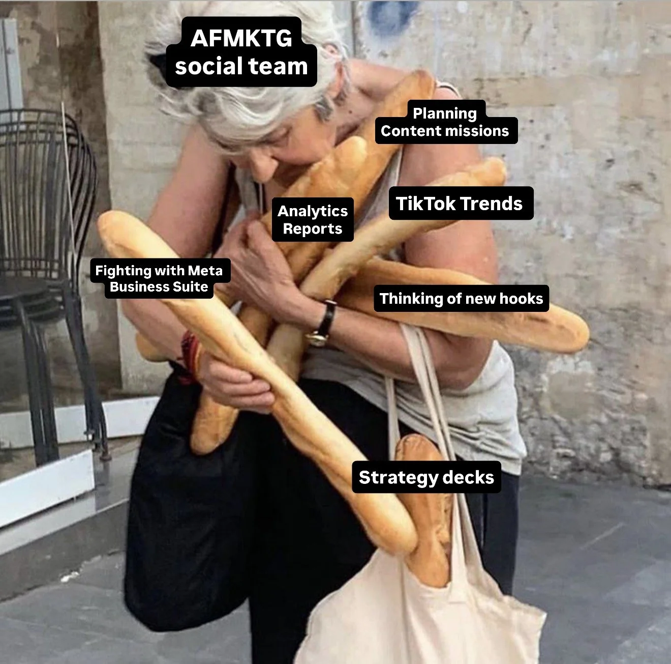 This one goes out to our social media team in the holiday season. We see you, we love you, we appreciate you.