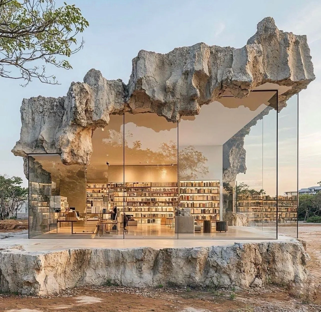 This is where I&rsquo;m going in my daydreams.

Ruins reimagined with ultra-minimal glass. Old and new. Sharp and soft. A study in contrast. And&hellip; all completely imagined. AI created.

From an agency perspective, this is where innovation gets i