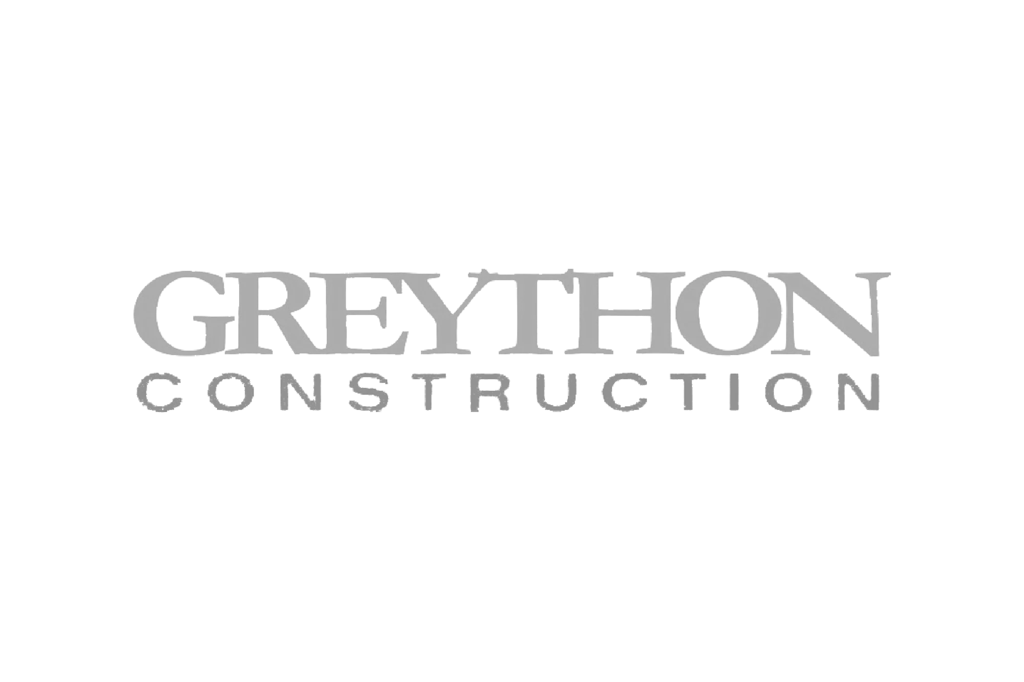 Gretthon Construction logo in black and white