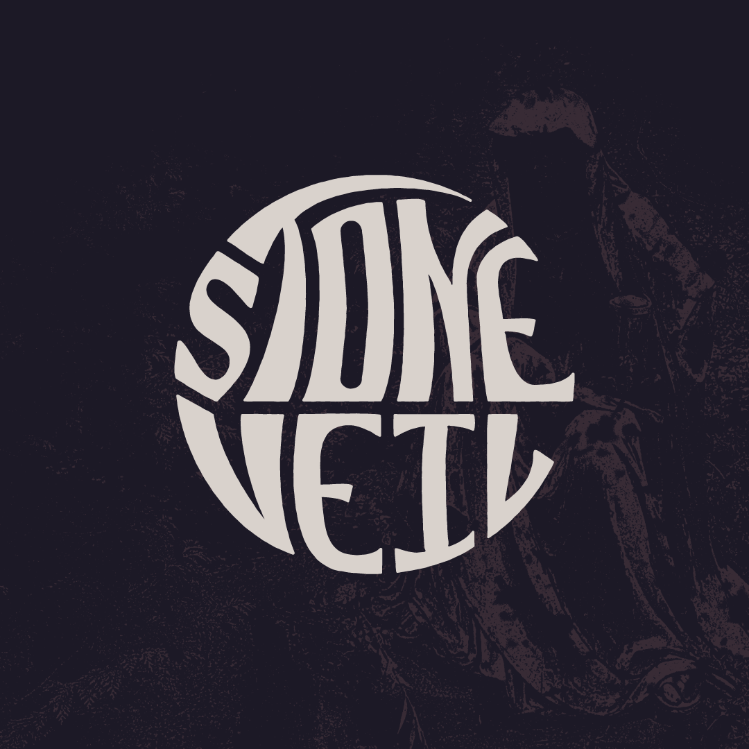 Dark background with a stylized, circular logo reading 'STOLING JET' in artistic, white lettering.