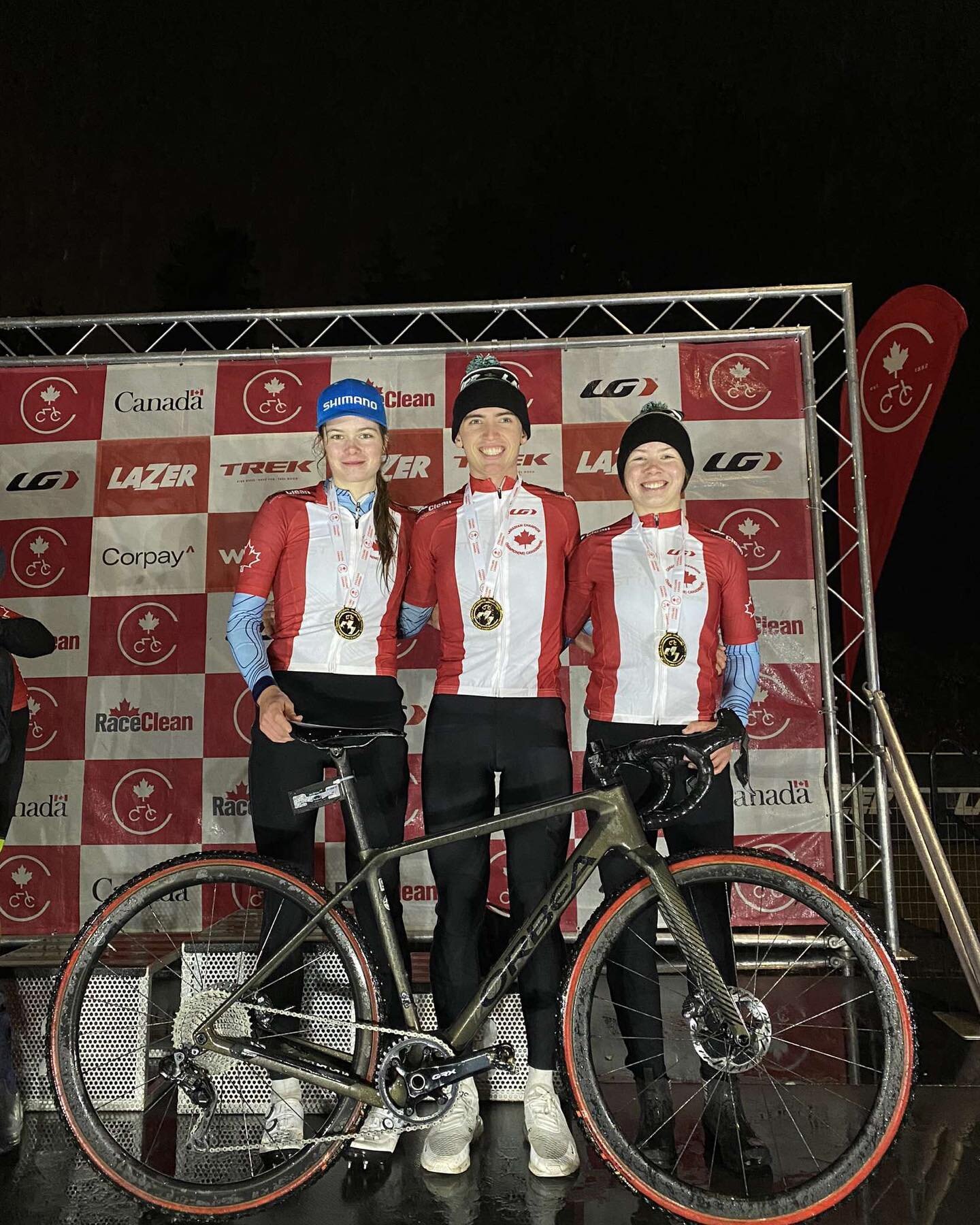 What a day&hellip;national champs sweep 🇨🇦! Someone mentioned there are a lot of teams with blue kit so we decided to go for the red and white look! Thank you to everyone who helped us get here and keep our equipment running perfectly.

@orbea
@rid