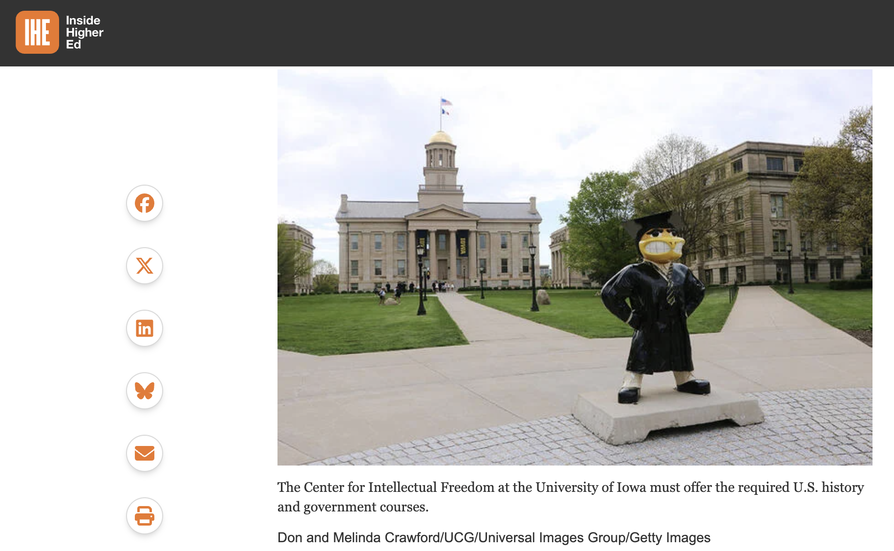 Iowa’s Civics Center Has to Teach Thousands. It Currently Has One Professor.