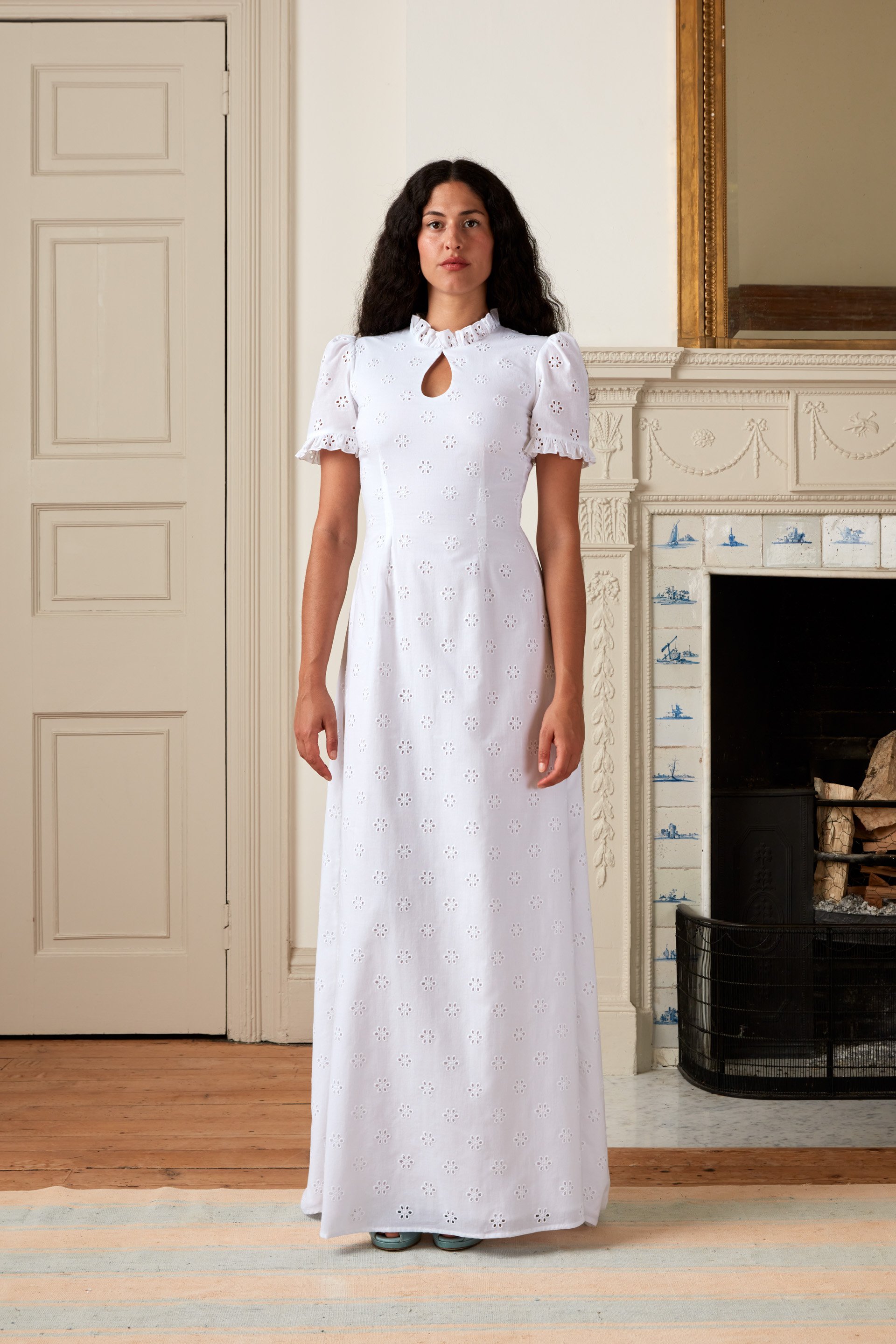 Clementine | Broderie Anglaise Wedding Dress — coco conran