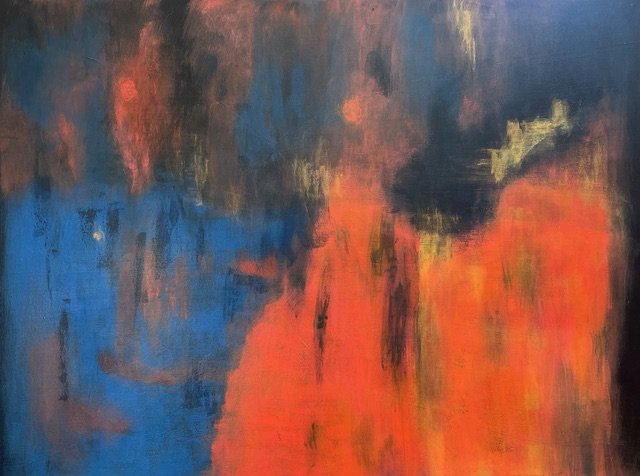 The World Is On Fire | acrylic on canvas 36"x48"