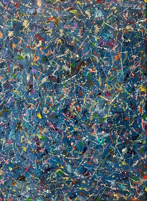 Galaxy | Acrylic on canvas | 24”x32” SOLD