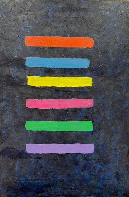 Stripes | acrylic on canvas | 18x24"