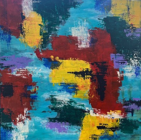 View from Above II - acrylic on canvas (36"x36")