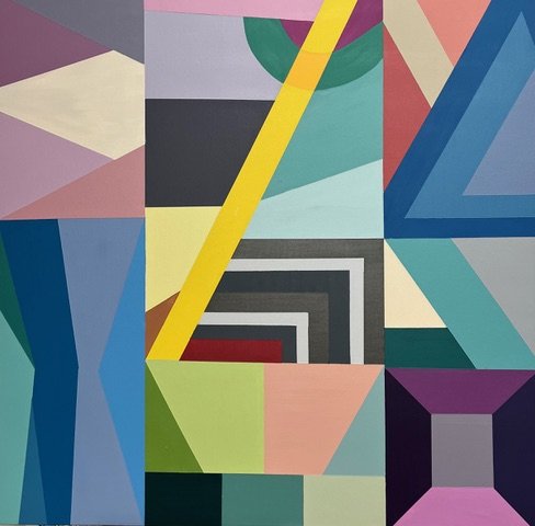 Configuration II | acrylic on canvas | 36"x40"