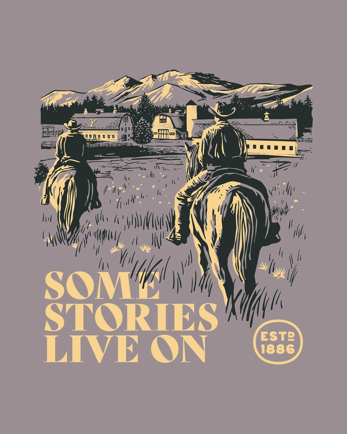 The @yellowstone designs for @officialparamountshop keep arriving, each one carrying a little of that raw western wind. I&rsquo;ve had my hands in the mix for a while, and it&rsquo;s a good feeling to see the work come to life.